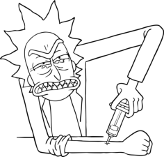 Rick Morty 1 Icon Svg Vector, Free Vectors File